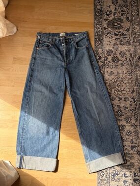 Citizens of Humanity, cuffed baggy crop Ayla jeans, 26